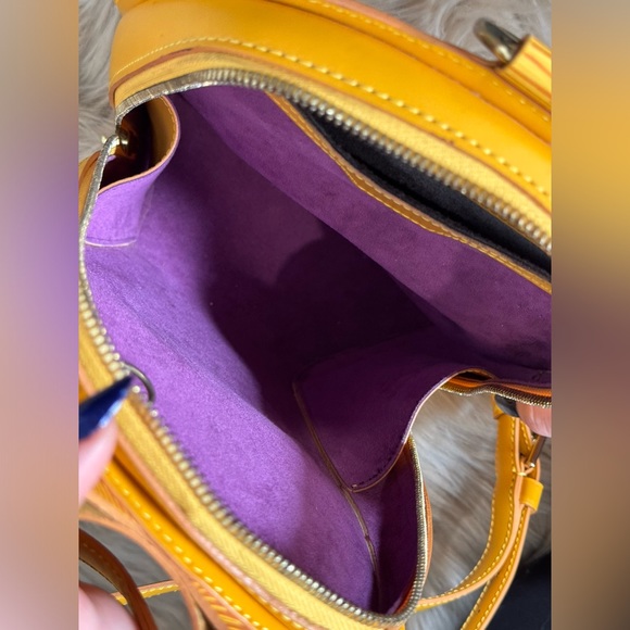 Authentic Louis Vuitton Epi Mabillon Backpack with Yellow Purple - Picture 8 of 11